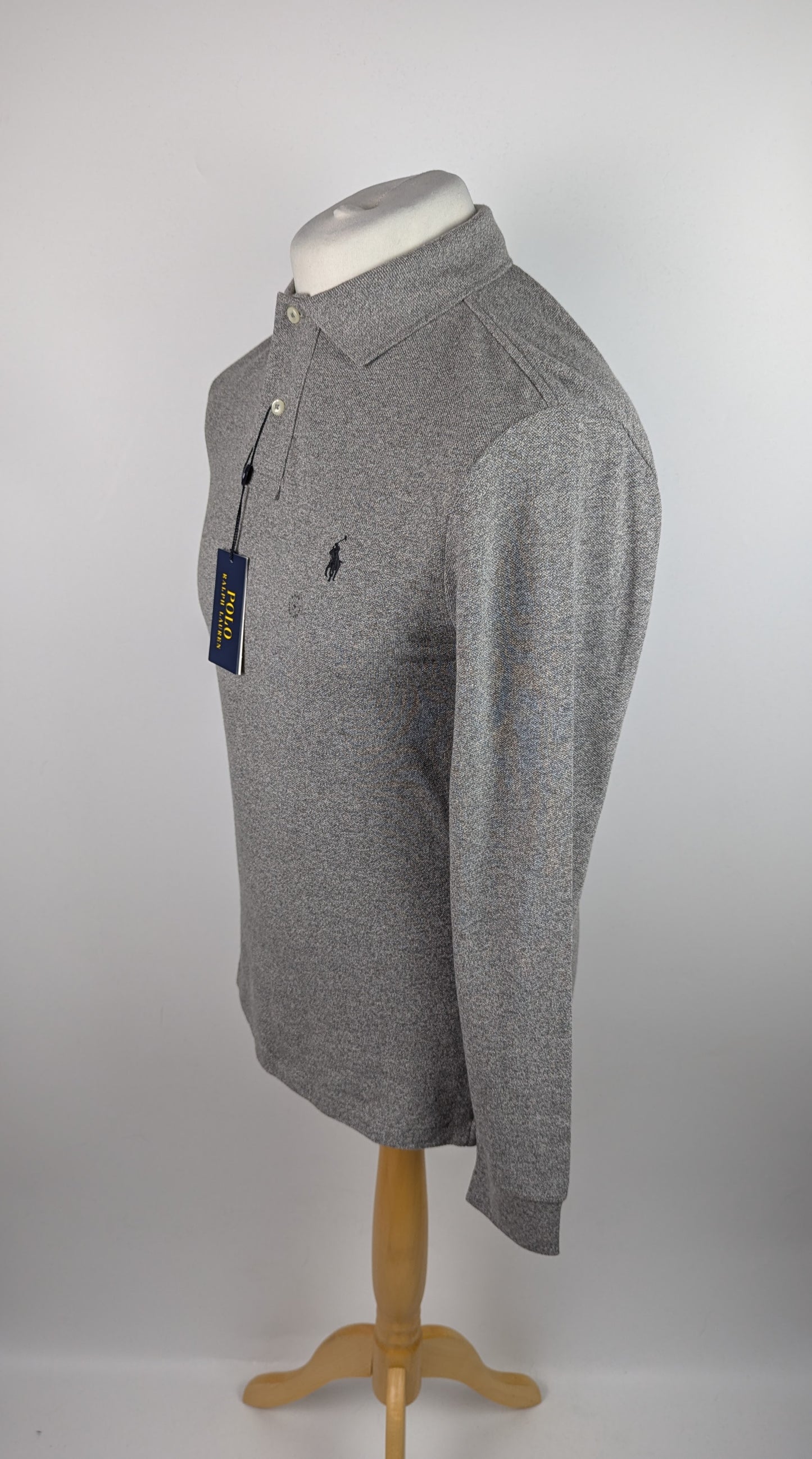 Polo Ralph Lauren Men's Long Sleeve Polo Shirt - Grey