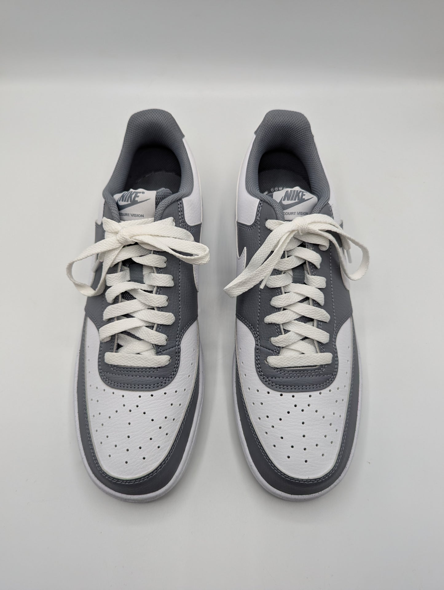 Nike Court Vision Low Trainers Mens - White / Grey