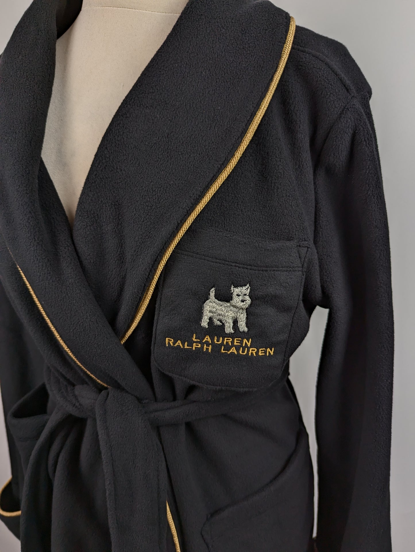 Lauren Ralph Lauren Women's Dalton Towel Dressing Gown - Black
