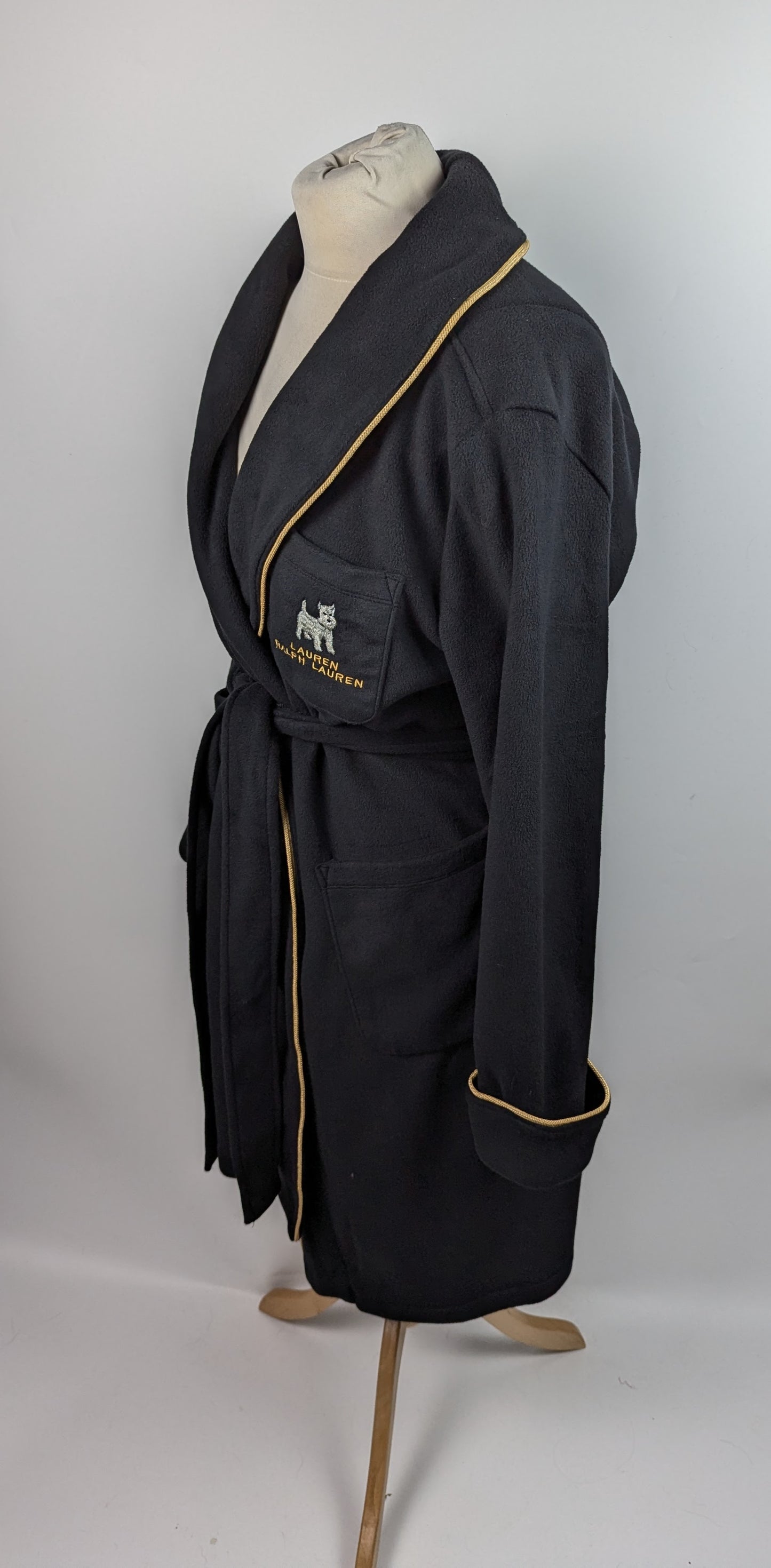 Lauren Ralph Lauren Women's Dalton Towel Dressing Gown - Black