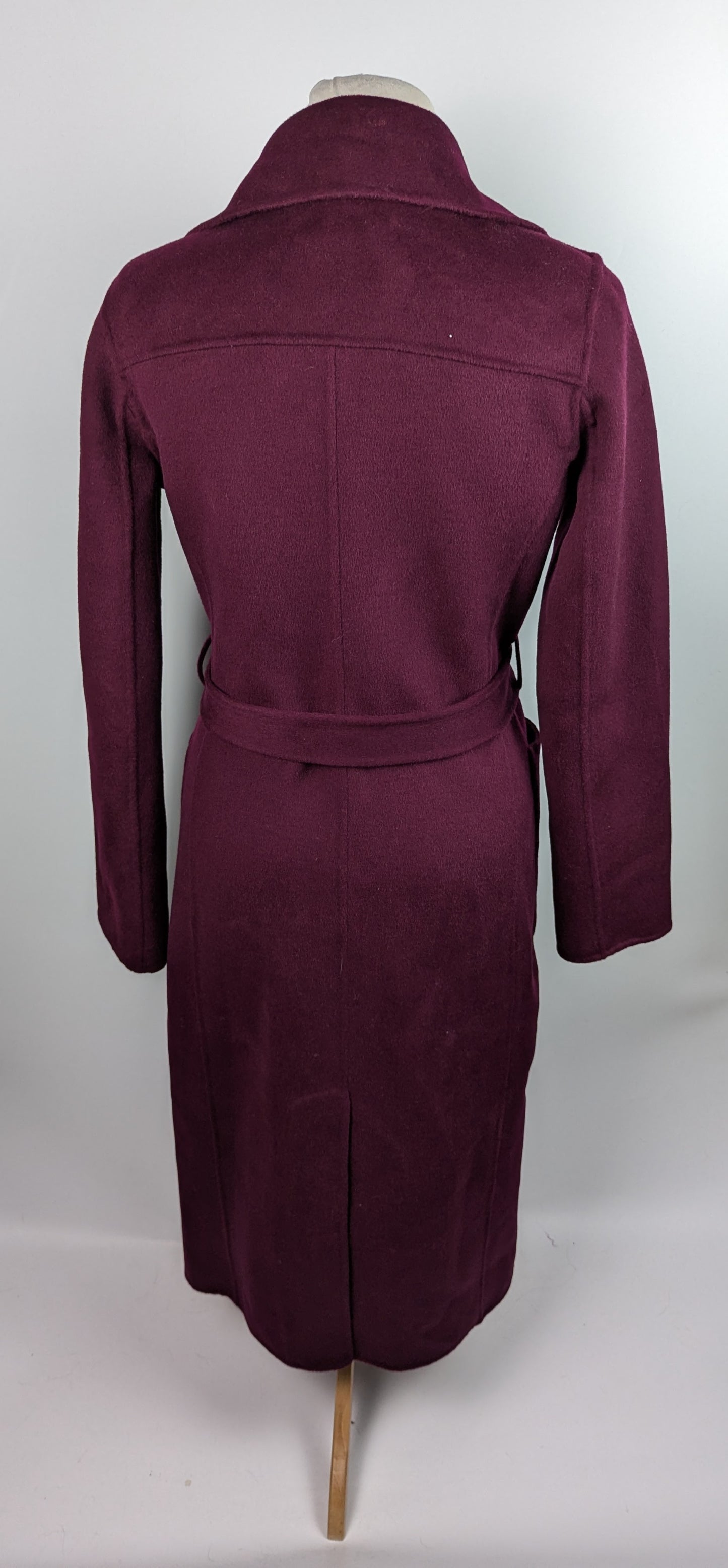 Michael Kors Wrap Wool Coat - Plum Purple