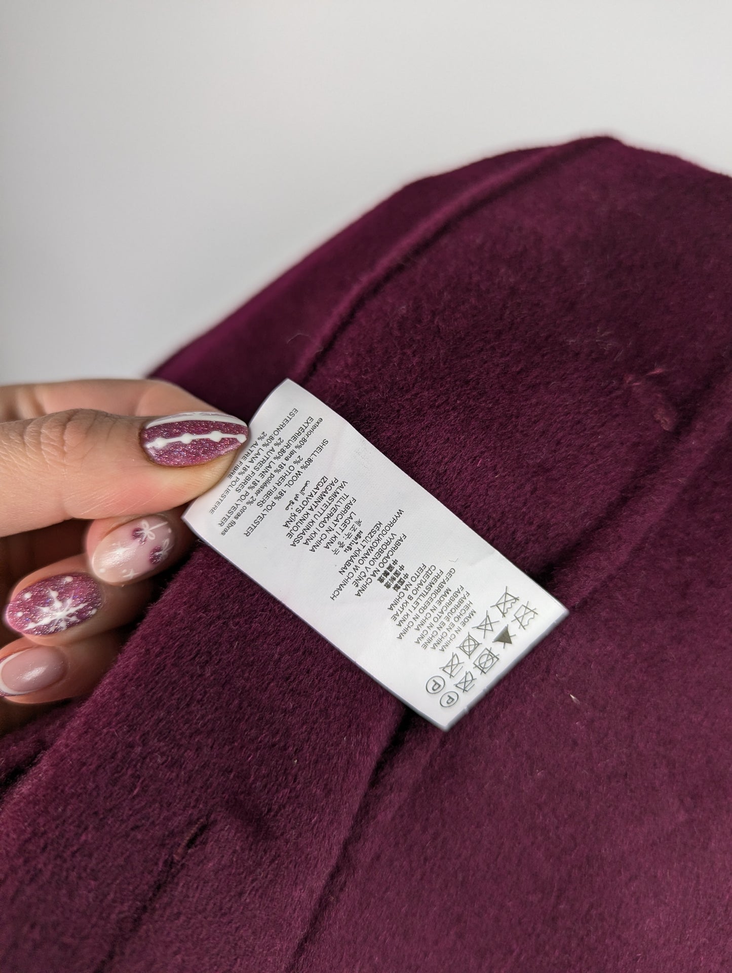 Michael Kors Wrap Wool Coat - Plum Purple