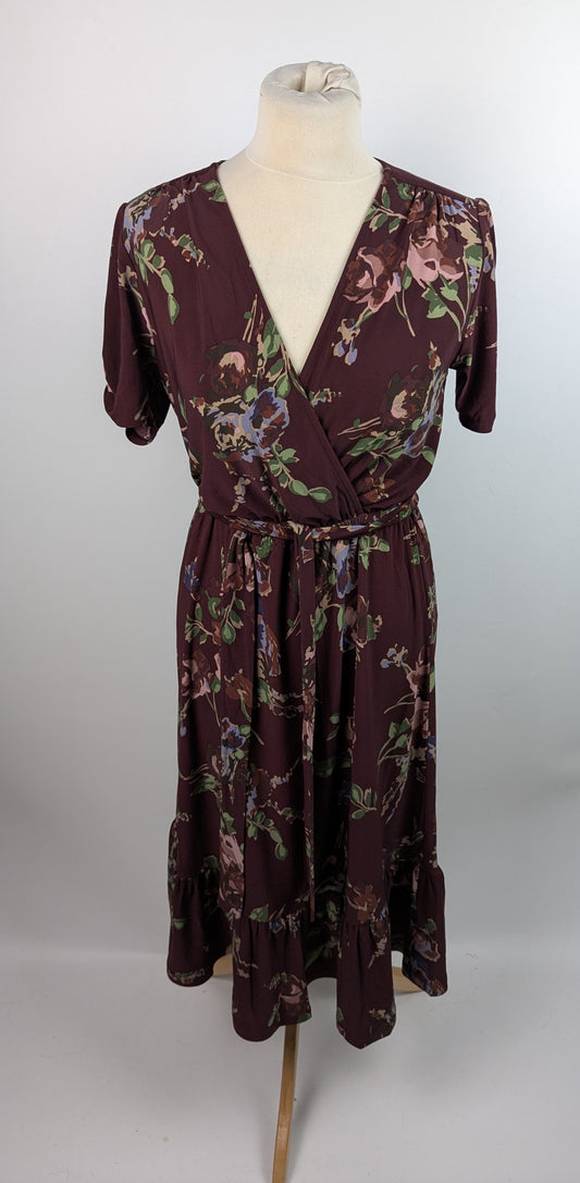 Lauren by Ralph Lauren Lalaine Dress - Burgundy / Multi