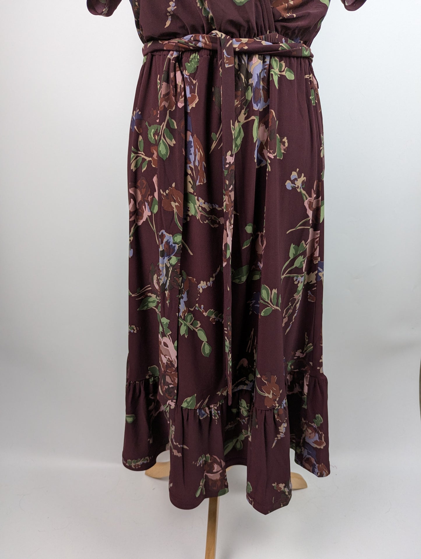 Lauren by Ralph Lauren Lalaine Dress - Burgundy / Multi