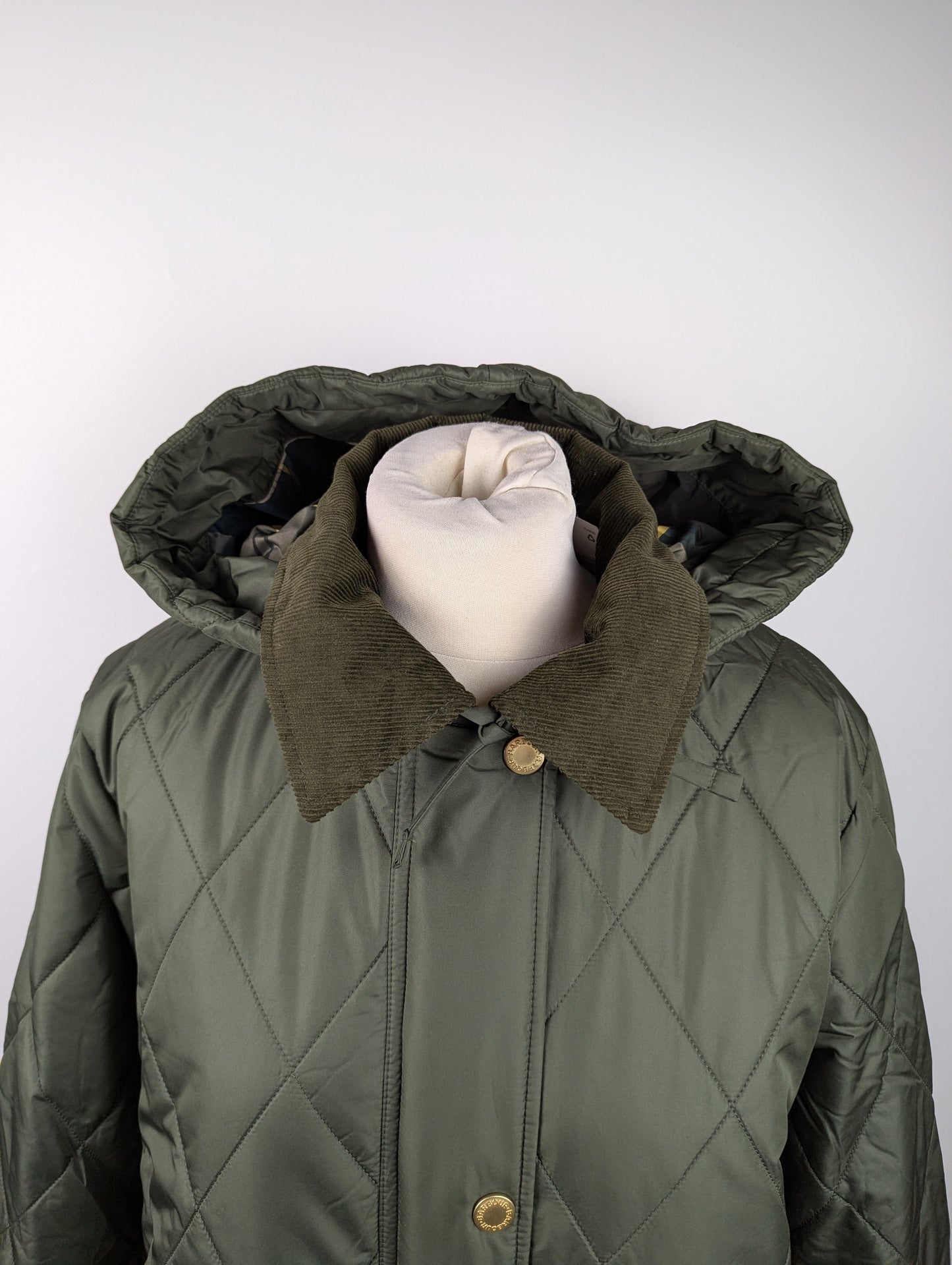 Barbour Women's Meredith Hooded Long Sleeve Quilted Jacket - Green