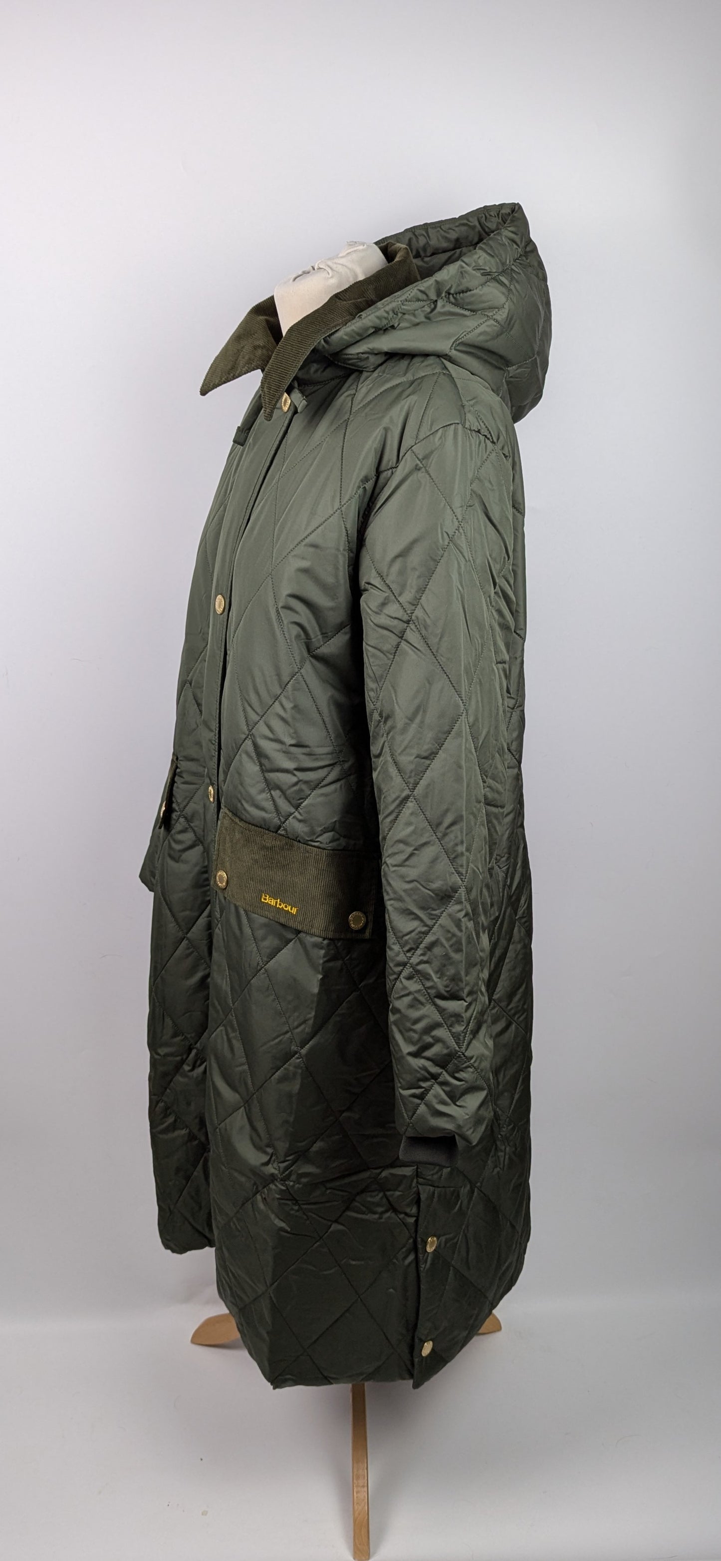 Barbour Women's Meredith Hooded Long Sleeve Quilted Jacket - Green