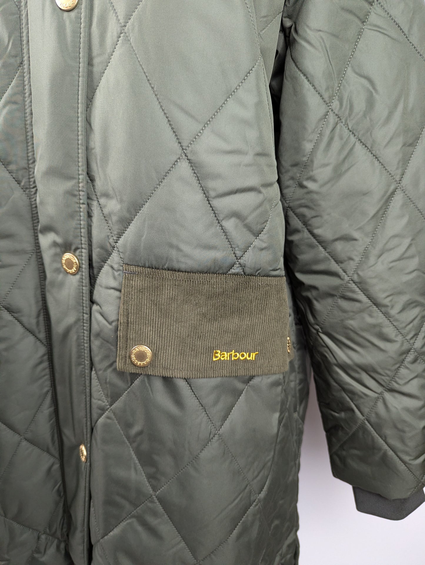 Barbour Women's Meredith Hooded Long Sleeve Quilted Jacket - Green