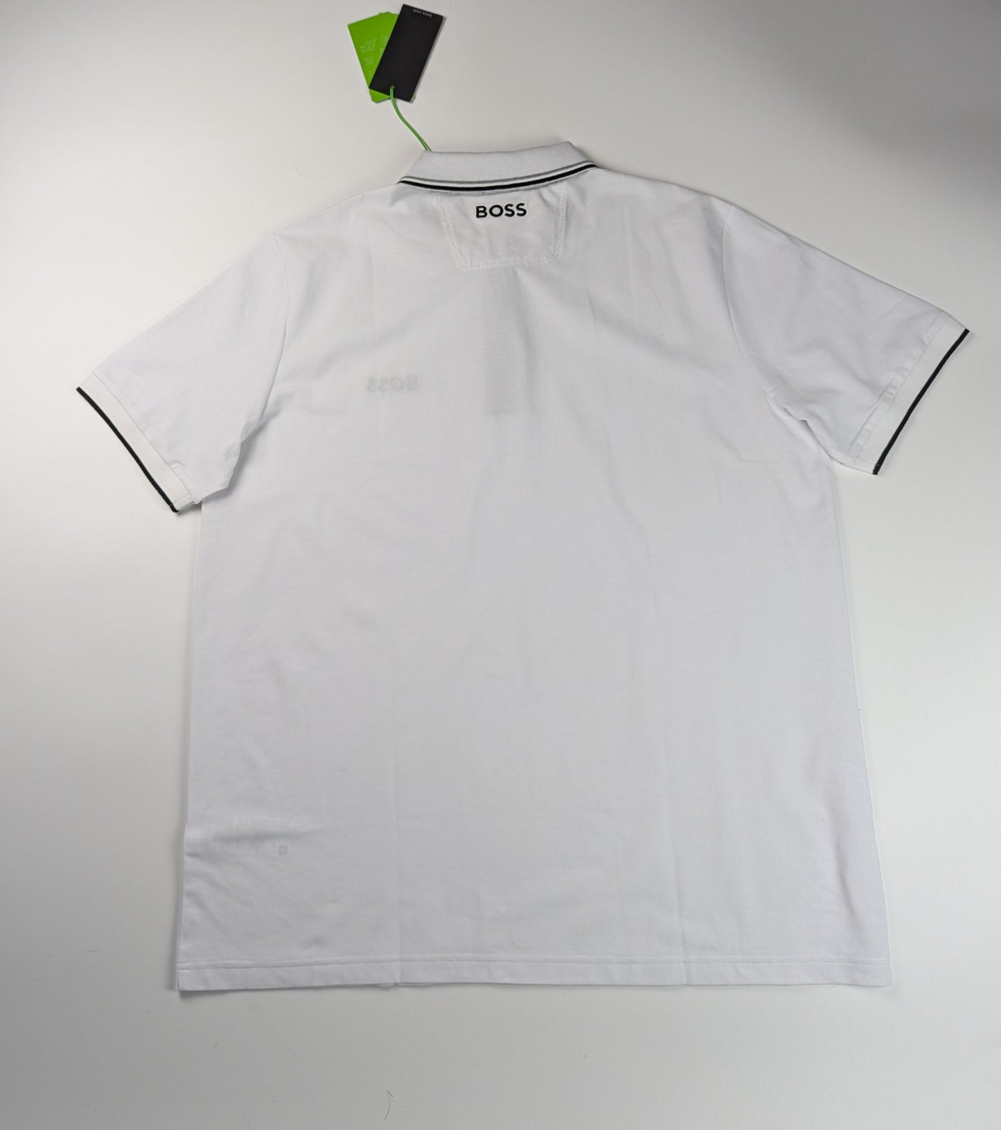 Boss Men's Paddy Pro Premium Cotton Polo Shirt - White