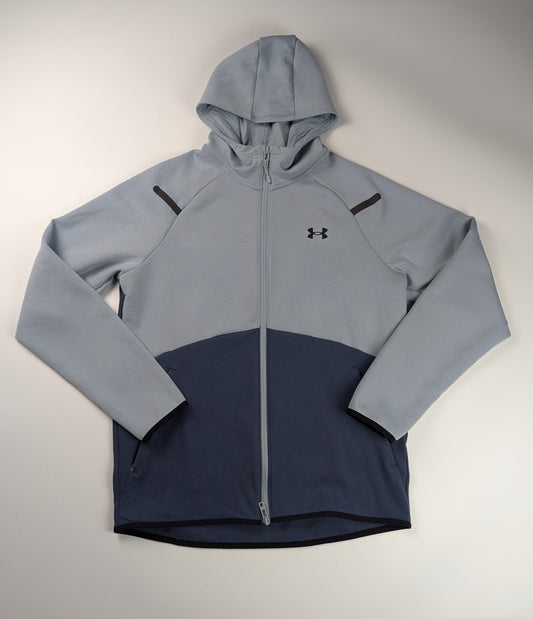 UA Unstoppable Fleece Men's Full-Zip Hoodie - Jasper Blue