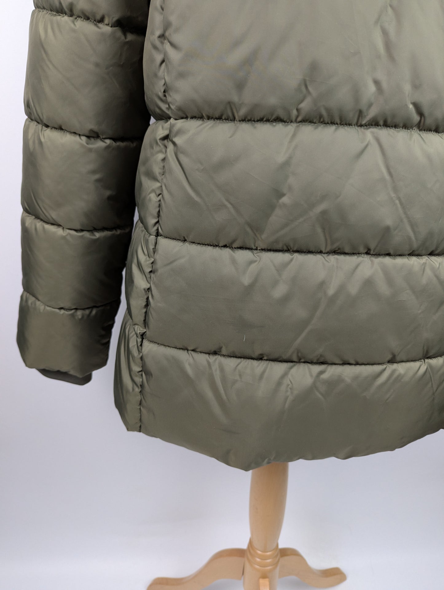 Barbour Women's Midhurst Quilted Faux Fur Hood Short Puffer Jacket - Green
