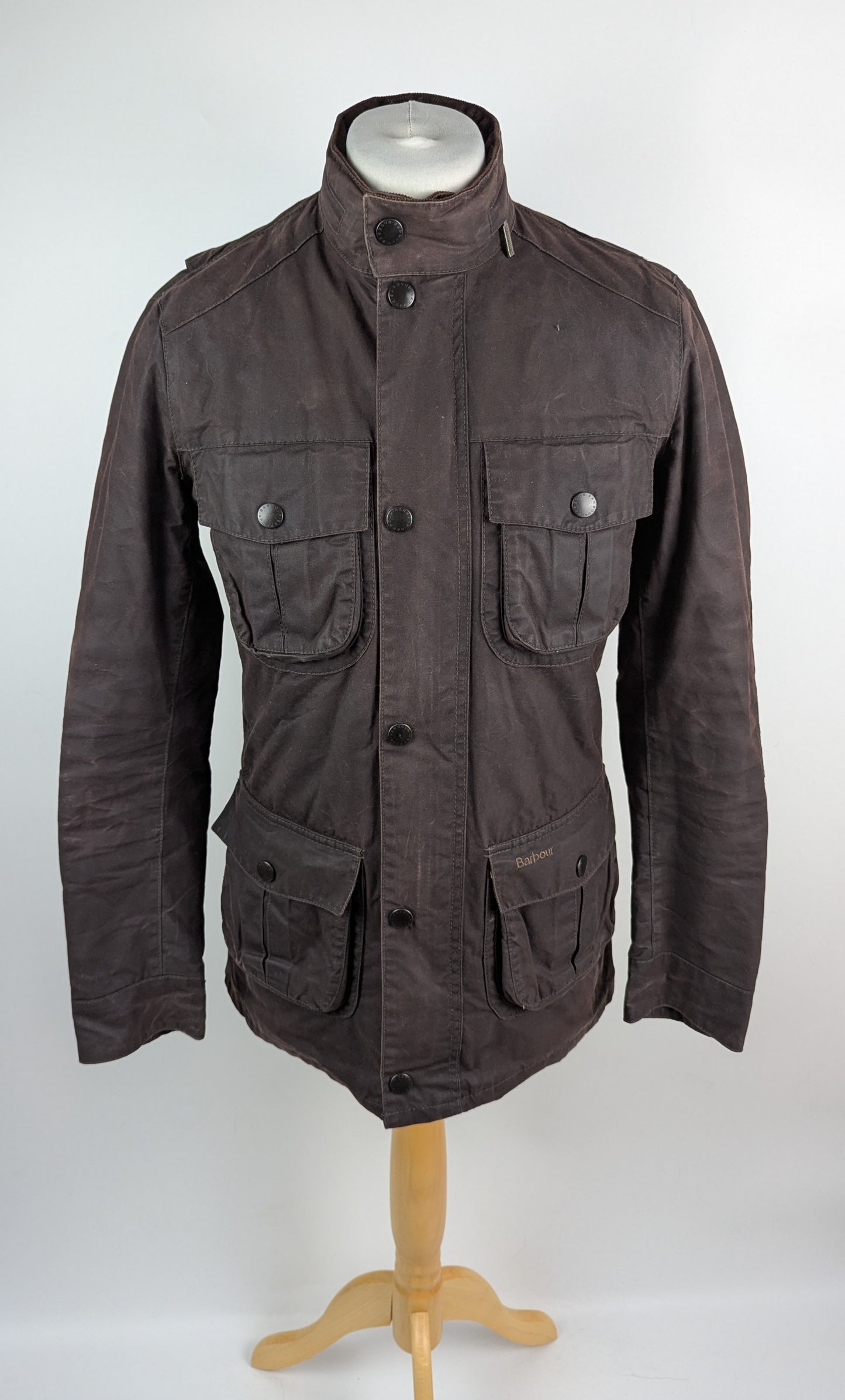 Barbour Men's Corbridge Water Resistant Waxed Tailored Fit Wax Jacket - Rustic (Brown)