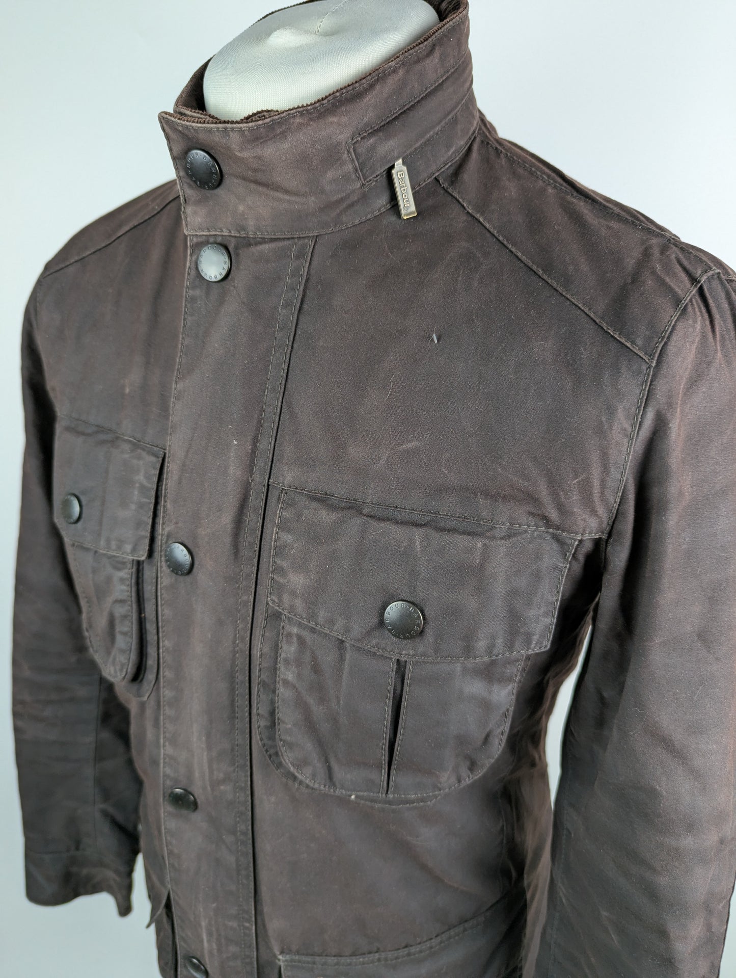 Barbour Men's Corbridge Water Resistant Waxed Tailored Fit Wax Jacket - Rustic (Brown)