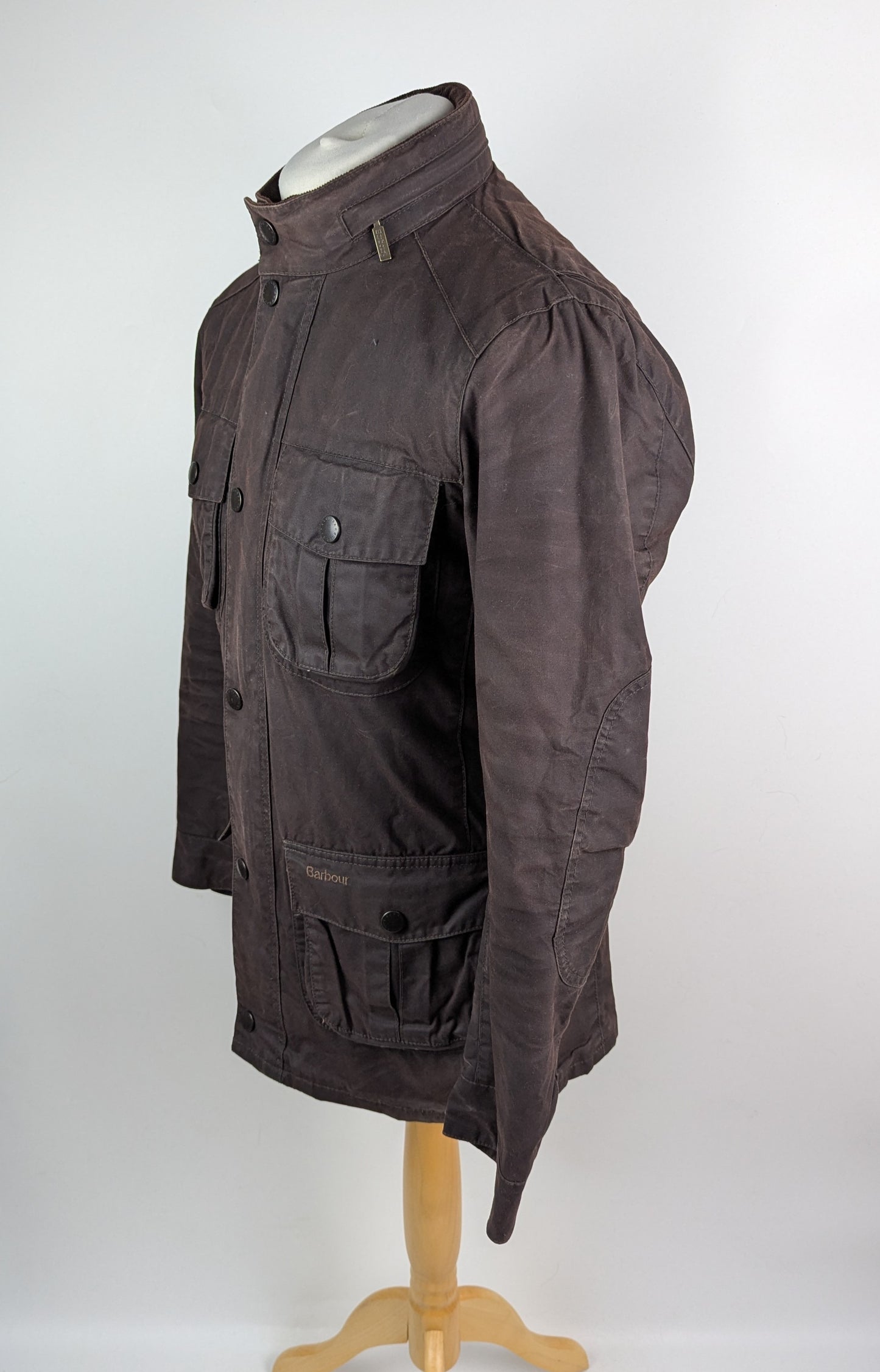 Barbour Men's Corbridge Water Resistant Waxed Tailored Fit Wax Jacket - Rustic (Brown)