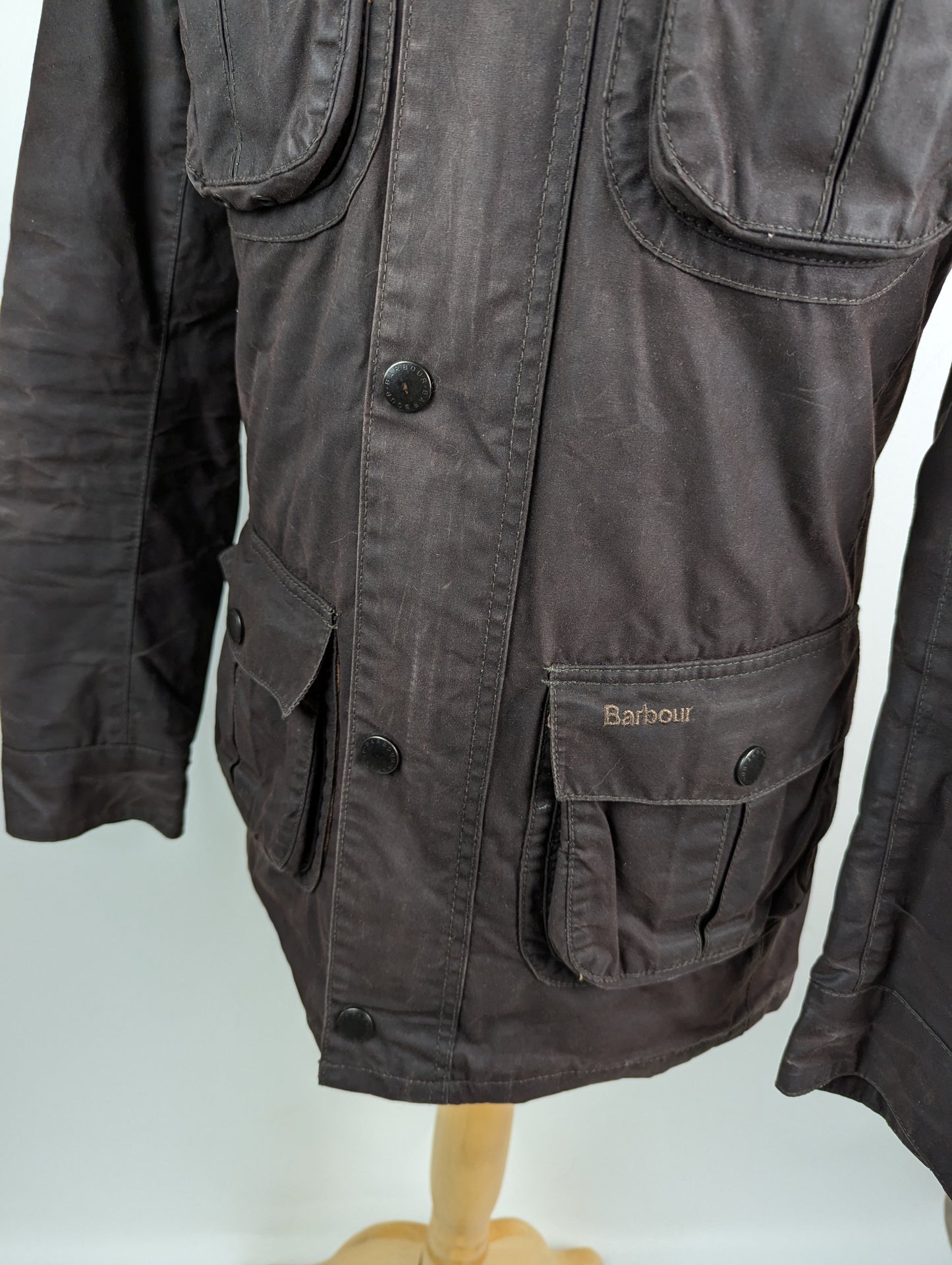 Barbour Men's Corbridge Water Resistant Waxed Tailored Fit Wax Jacket - Rustic (Brown)