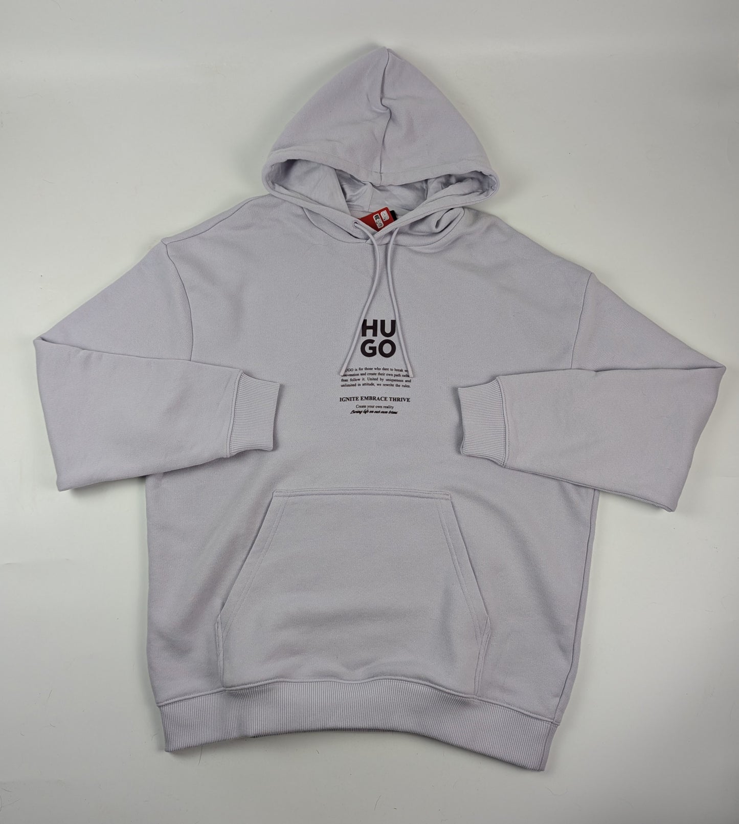 HUGO Dflohood Mens Hoodie - Pastel purple