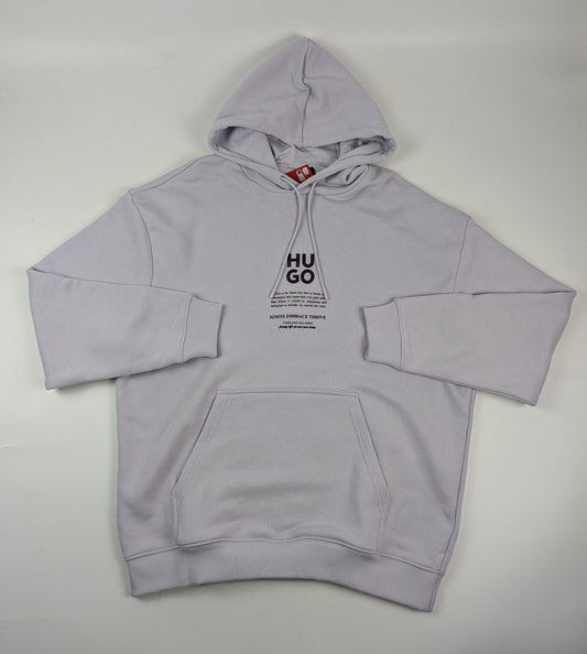 HUGO Dflohood Mens Hoodie - Pastel purple
