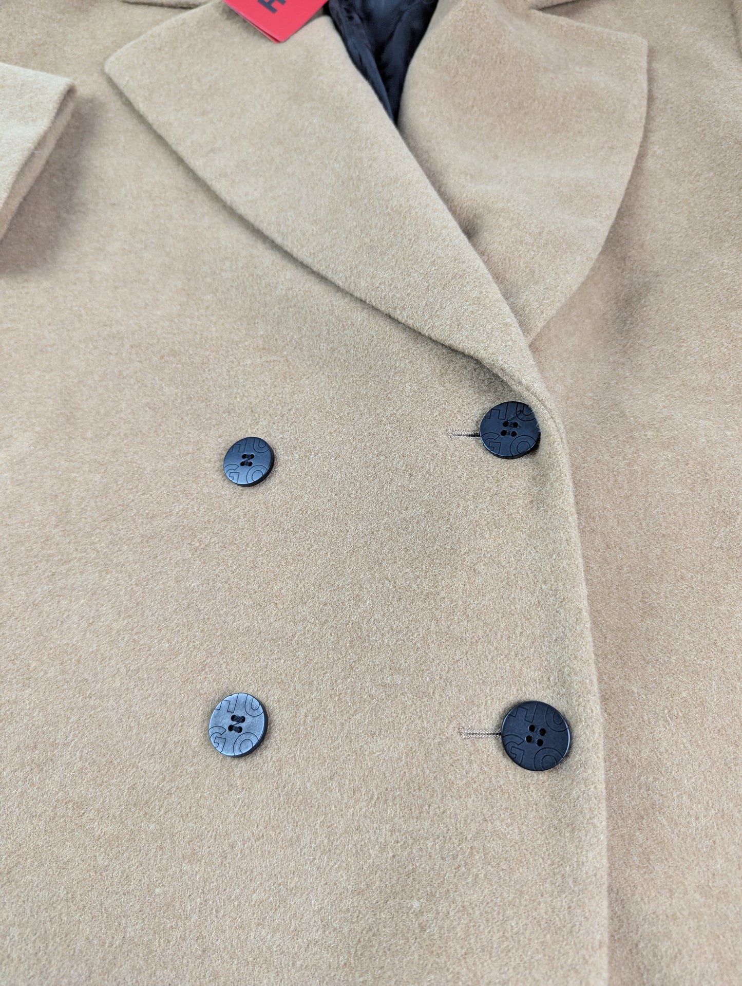 HUGO Majule_in Womens Overcoat - Brown