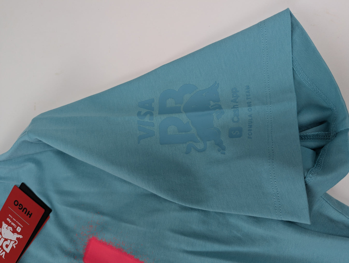 Hugo x Red Bull Racing Men's Miami Print Regular Fit T-Shirt -Turquoise/Aqua