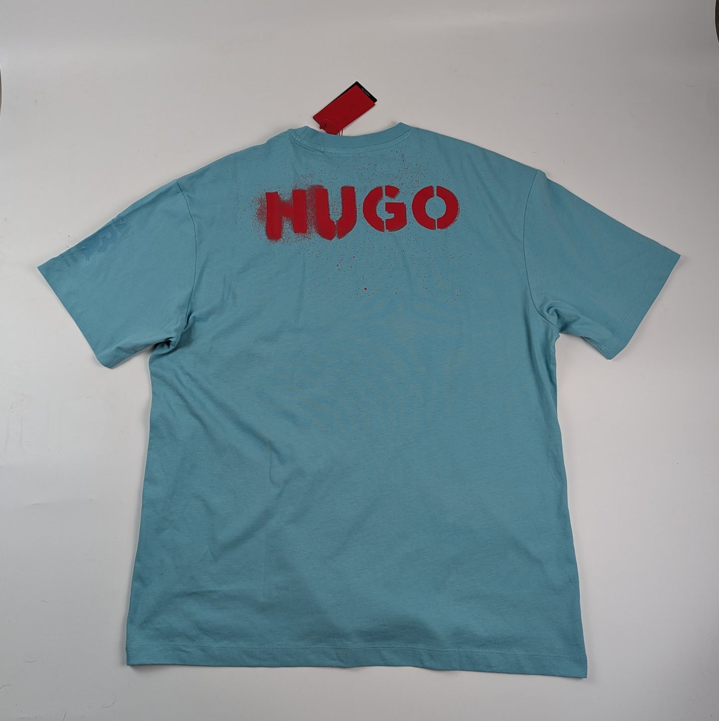 Hugo x Red Bull Racing Men's Miami Print Regular Fit T-Shirt -Turquoise/Aqua