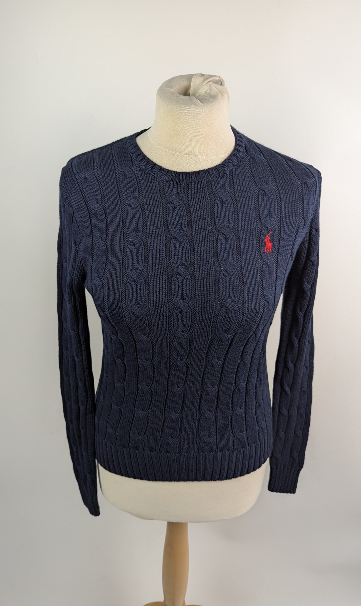Polo Ralph Lauren Women's Cable-Knit Jumper- Navy