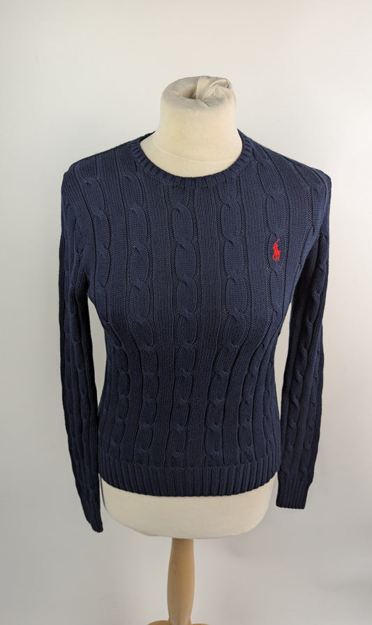 Polo Ralph Lauren Women's Cable-Knit Jumper- Navy