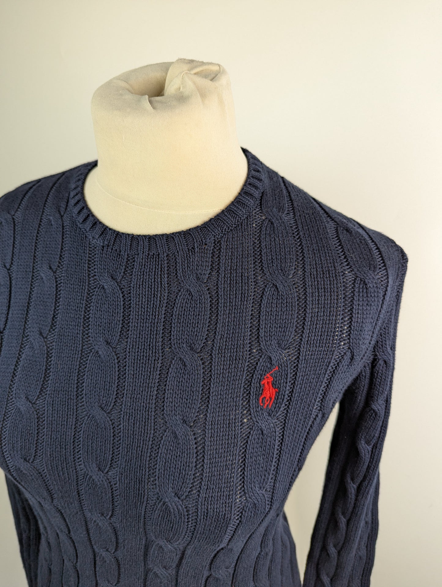 Polo Ralph Lauren Women's Cable-Knit Jumper- Navy