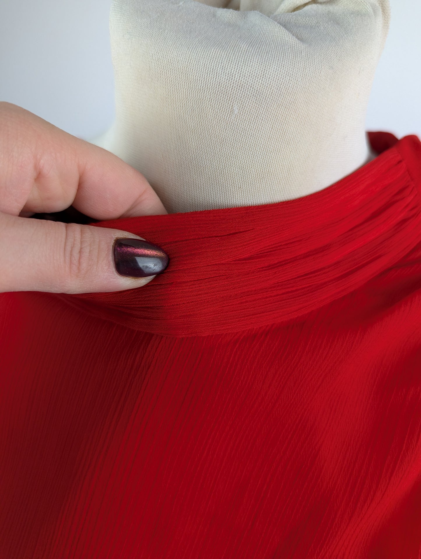 Ted Baker Woven Mini Dress - Red