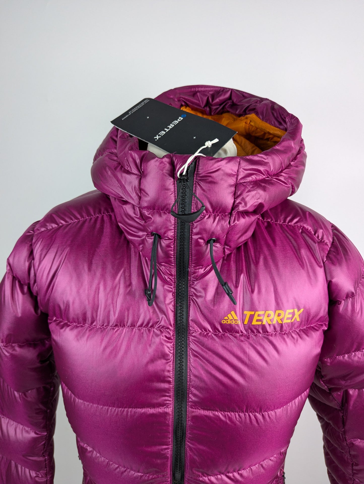 Adidas Terrex Techrock Belay Down Hooded Parka - Purple (Power Berry)