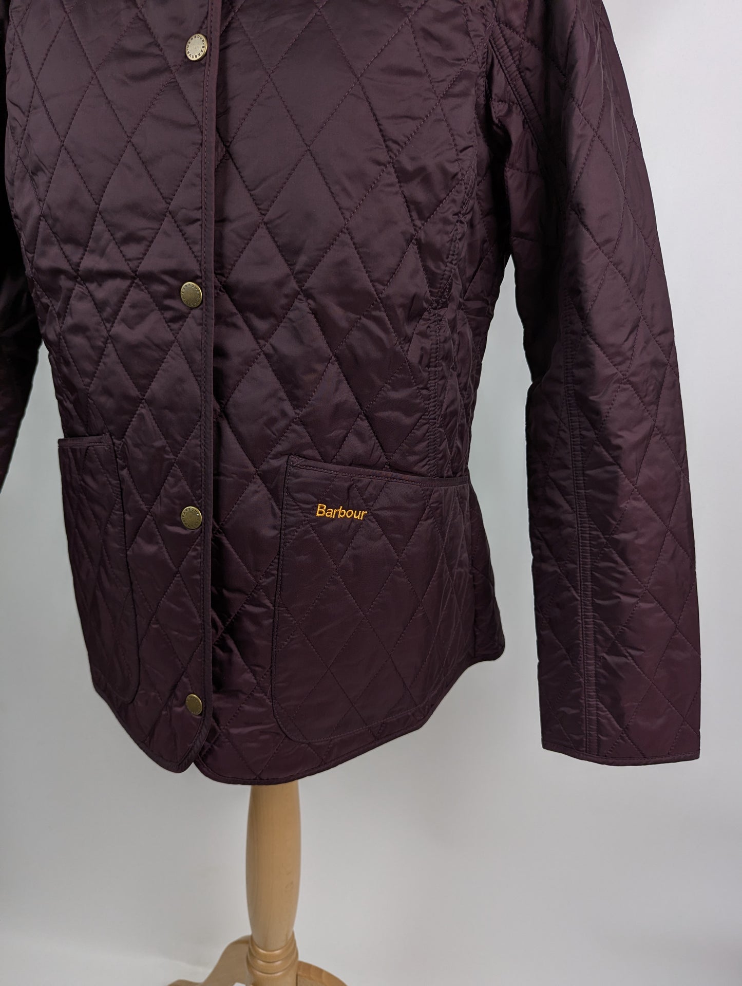 Barbour Womens Annandale Diamond Quilted Jacket -Dark Purple