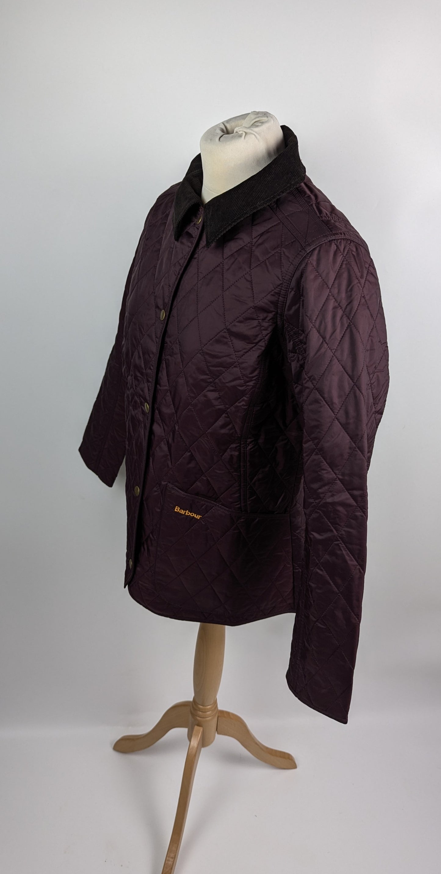 Barbour Womens Annandale Diamond Quilted Jacket -Dark Purple