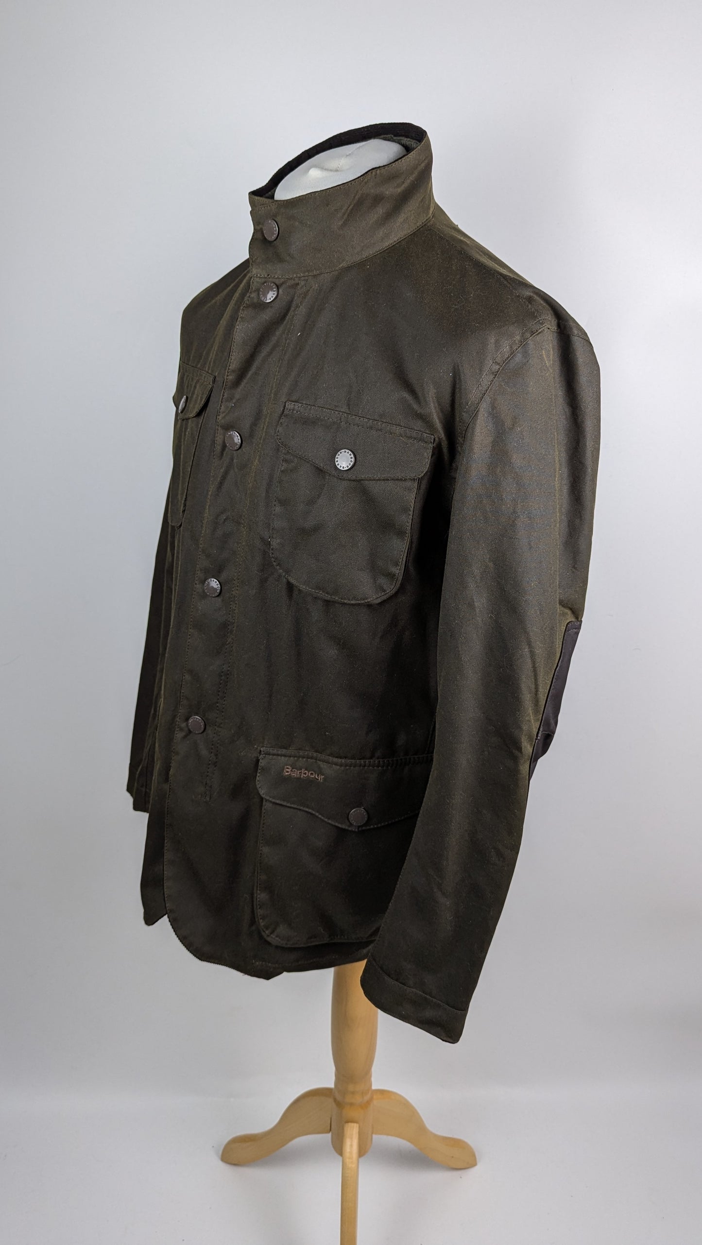 Barbour Mens Ogston Waxed Jacket - Olive