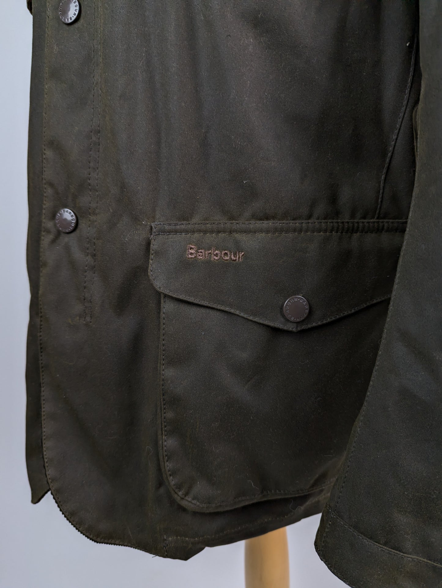 Barbour Mens Ogston Waxed Jacket - Olive