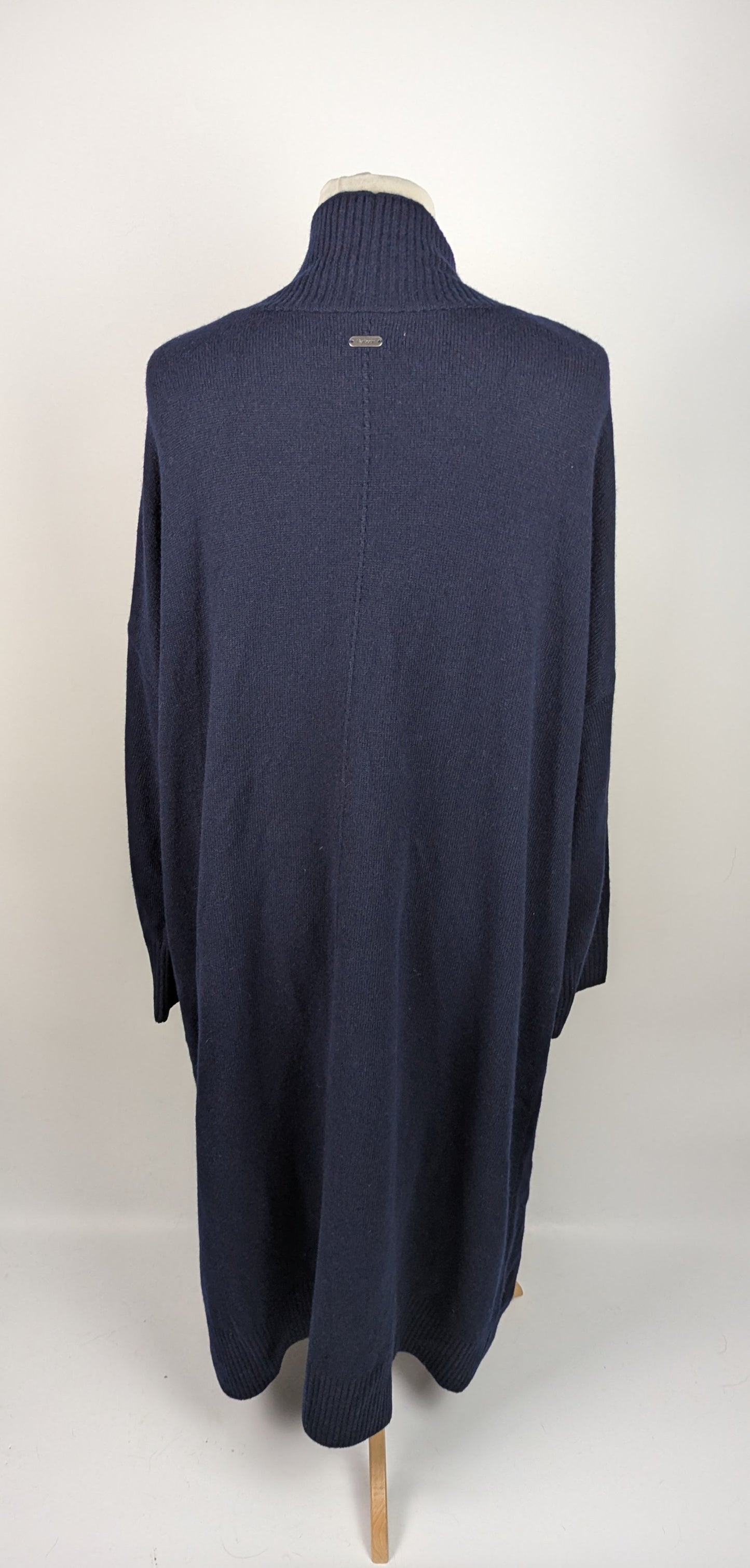 Barbour Luna Cardigan Womens Midi Length - Navy