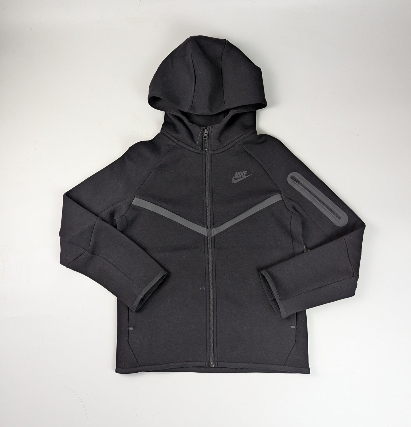 Nike Sportswear Tech Fleece Boys Full-Zip Hoodie - Black