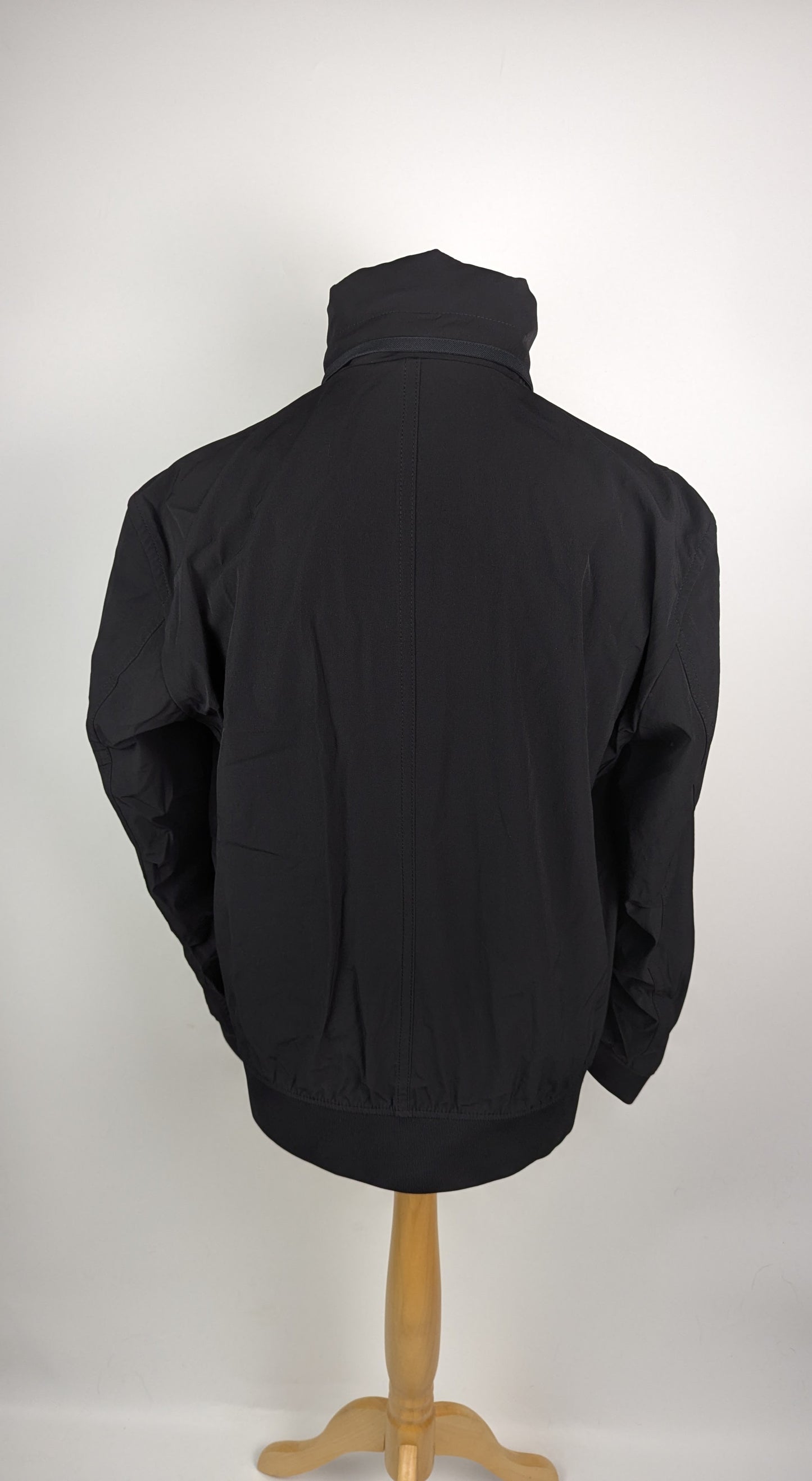 Boss Ohice Mens Water-repellent aviator-style bomber jacket - Black