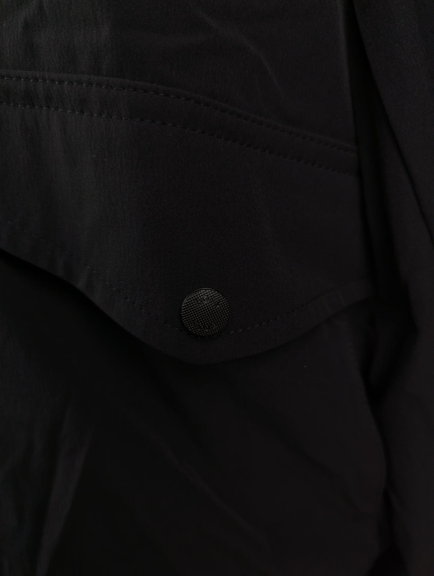 Boss Ohice Mens Water-repellent aviator-style bomber jacket - Black