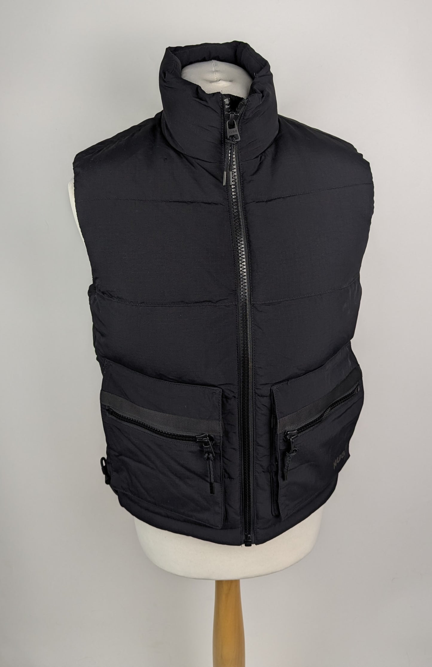 HUGO Mens Baltino 2431 Padded Gilet - Black