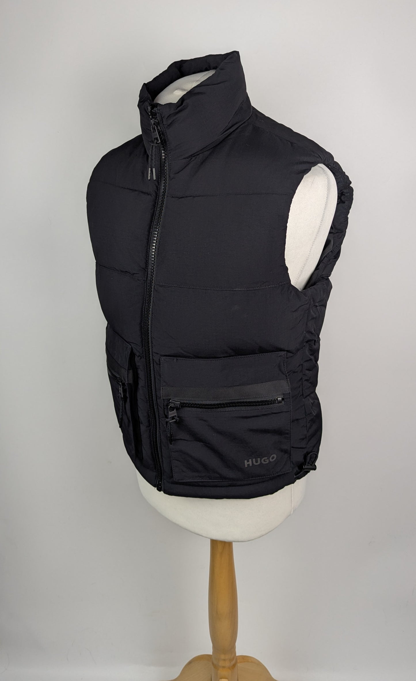 HUGO Mens Baltino 2431 Padded Gilet - Black