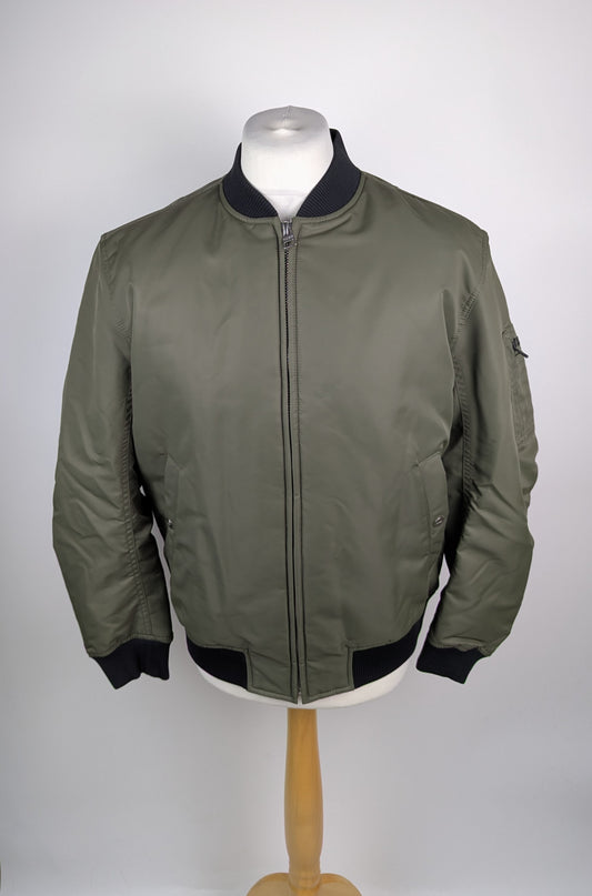 HUGO Balam2411 Mens Bomber Jacket - khaki Green