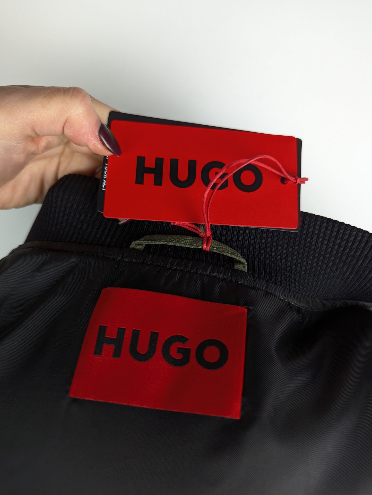 HUGO Balam2411 Mens Bomber Jacket - khaki Green