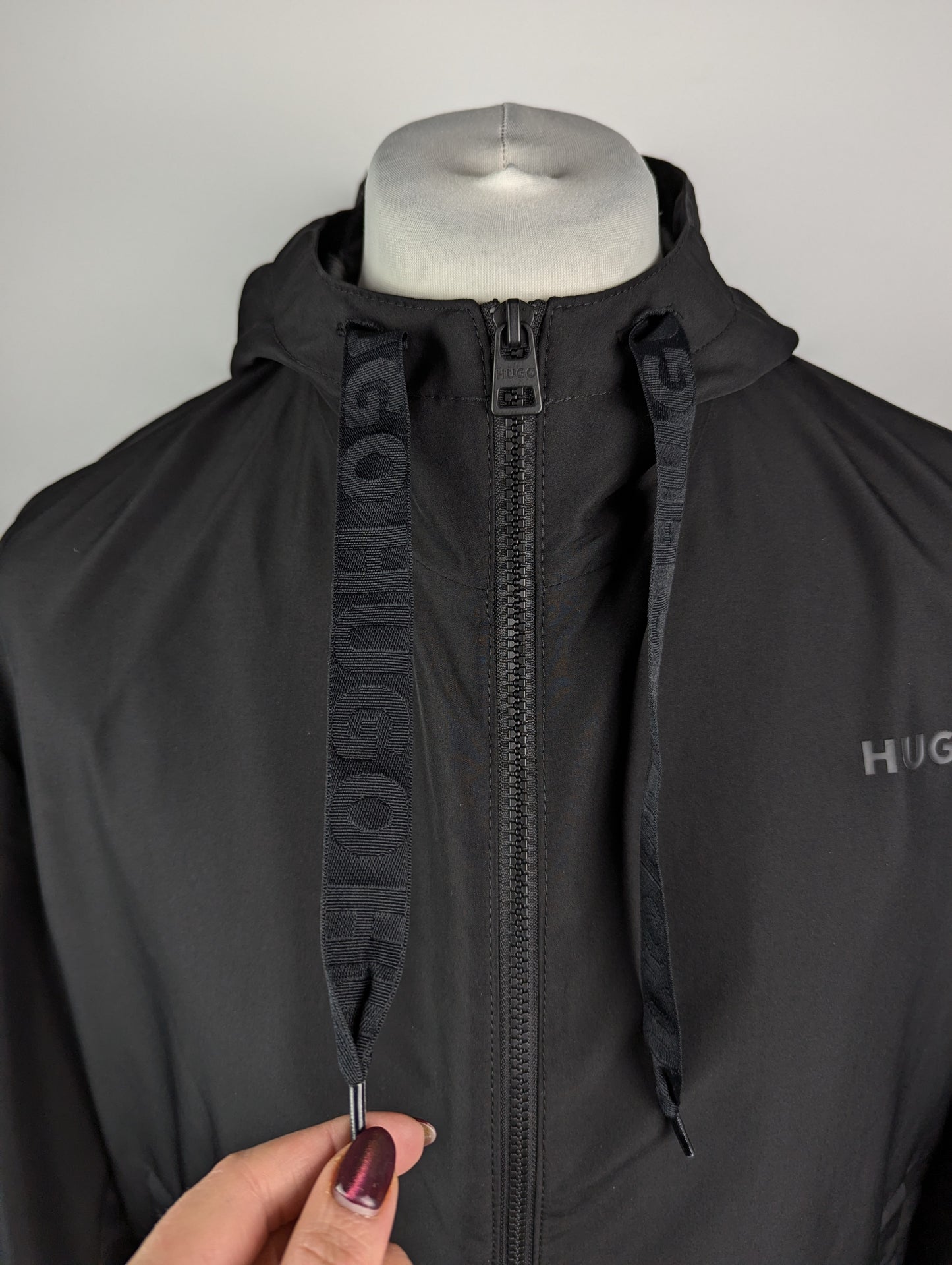 HUGO Men's Lightweight Jacket Benjoe2241 - Black