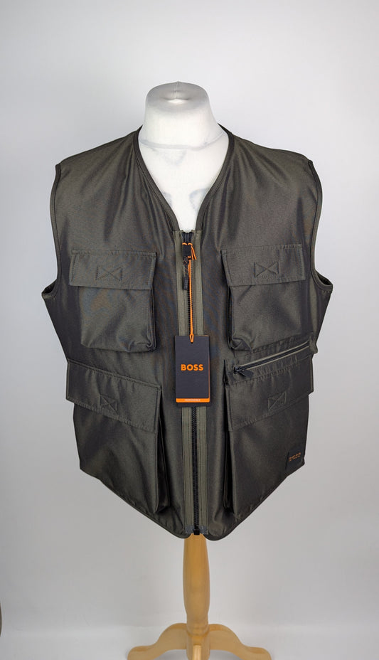 Boss Men's Onslow Sleeveless Gilet - Dark Green
