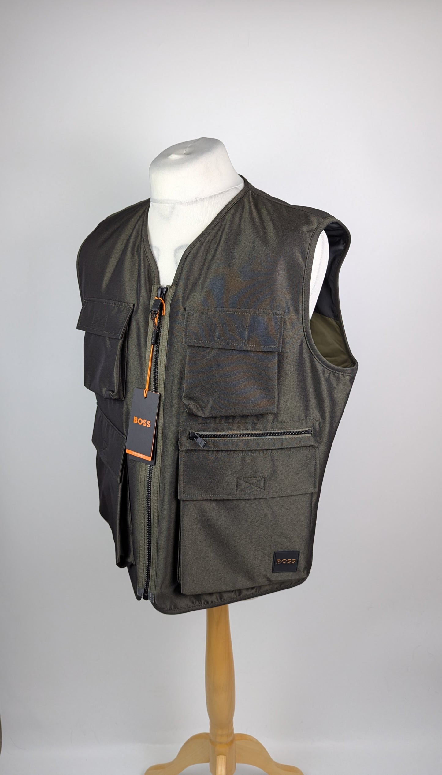 Boss Men's Onslow Sleeveless Gilet - Dark Green