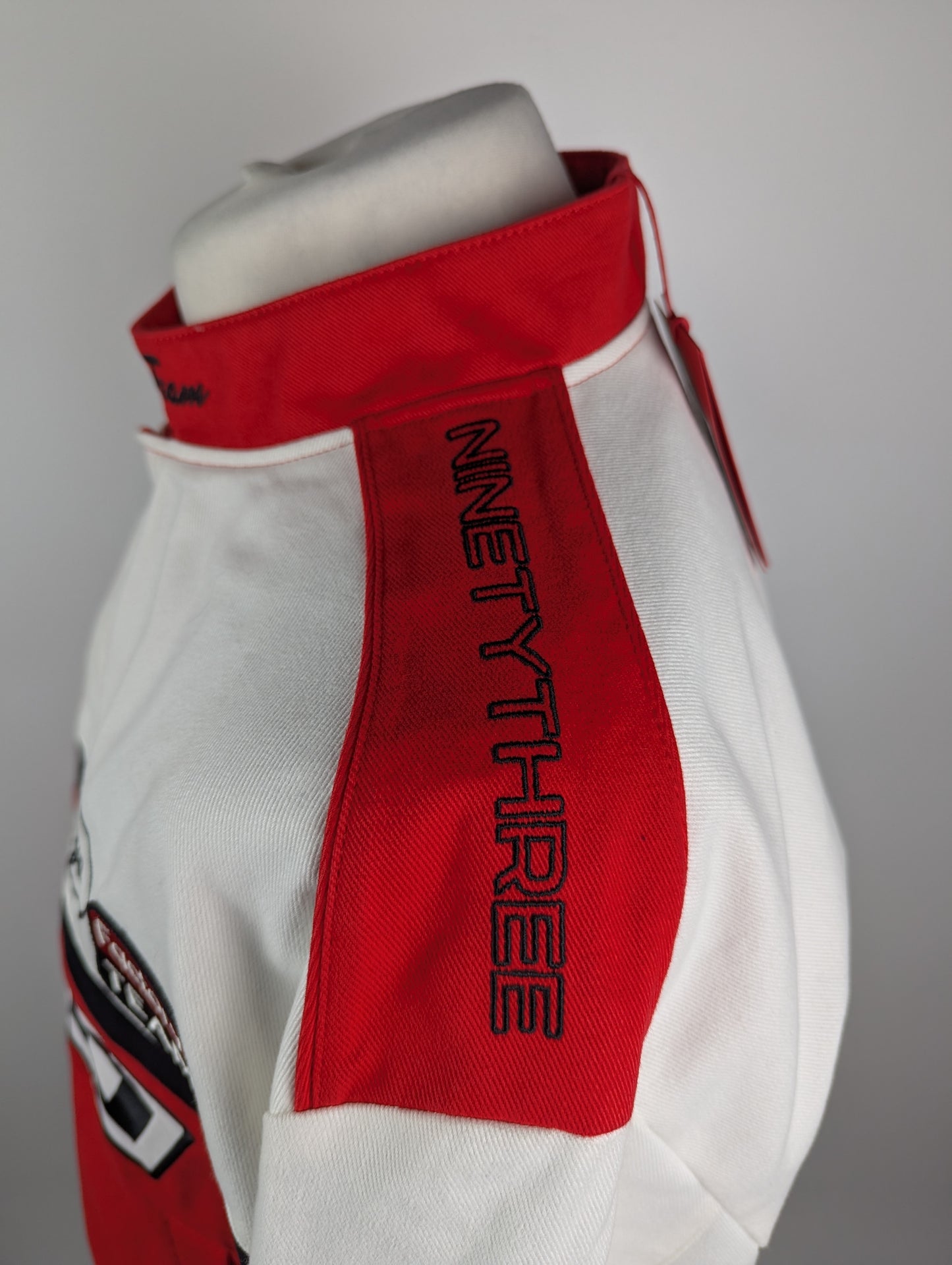 Hugo Bark2411 Mens racing inspired Jacket - Red / White