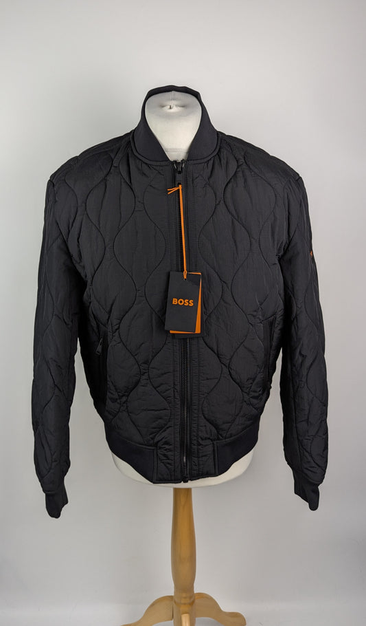 BOSS Mens Ostrong Bomber Jacket -  Black