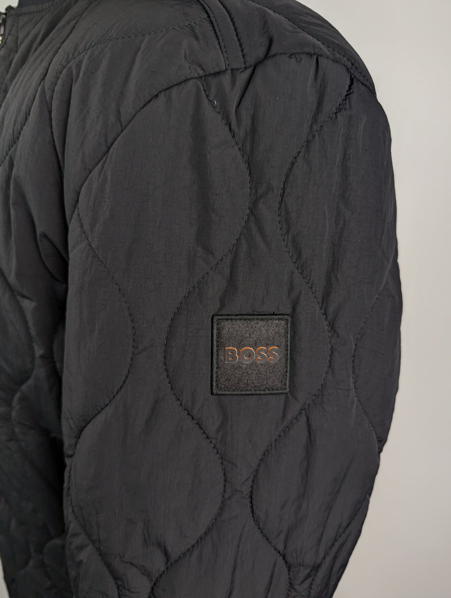 BOSS Mens Ostrong Bomber Jacket -  Black