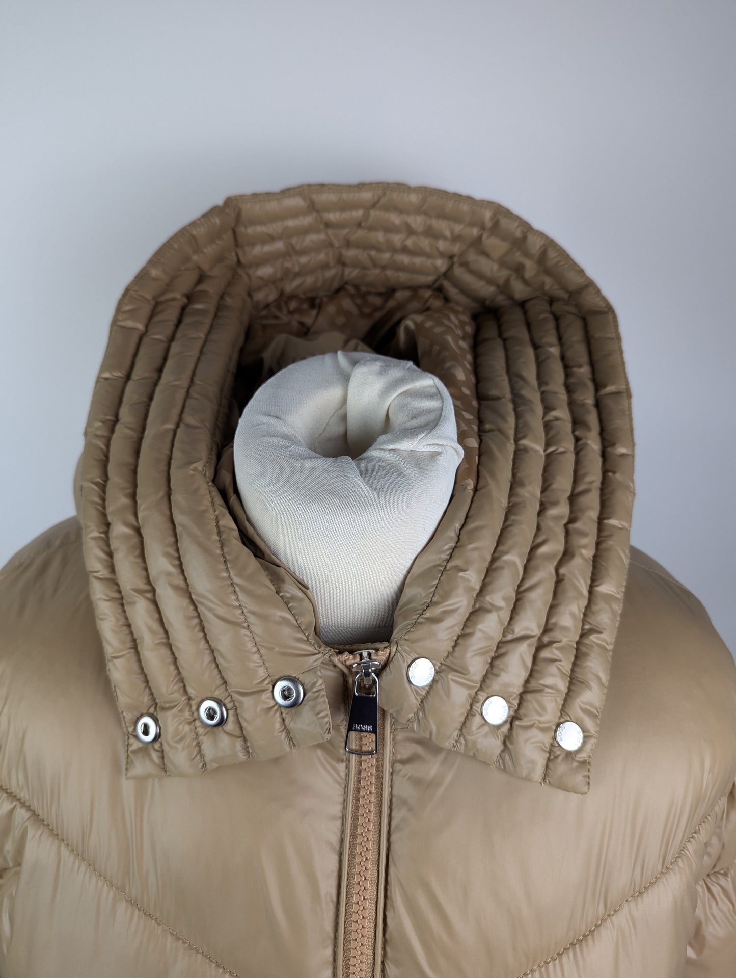 Boss Women's Petrana Medium Puffer Jacket - Brown / Gold