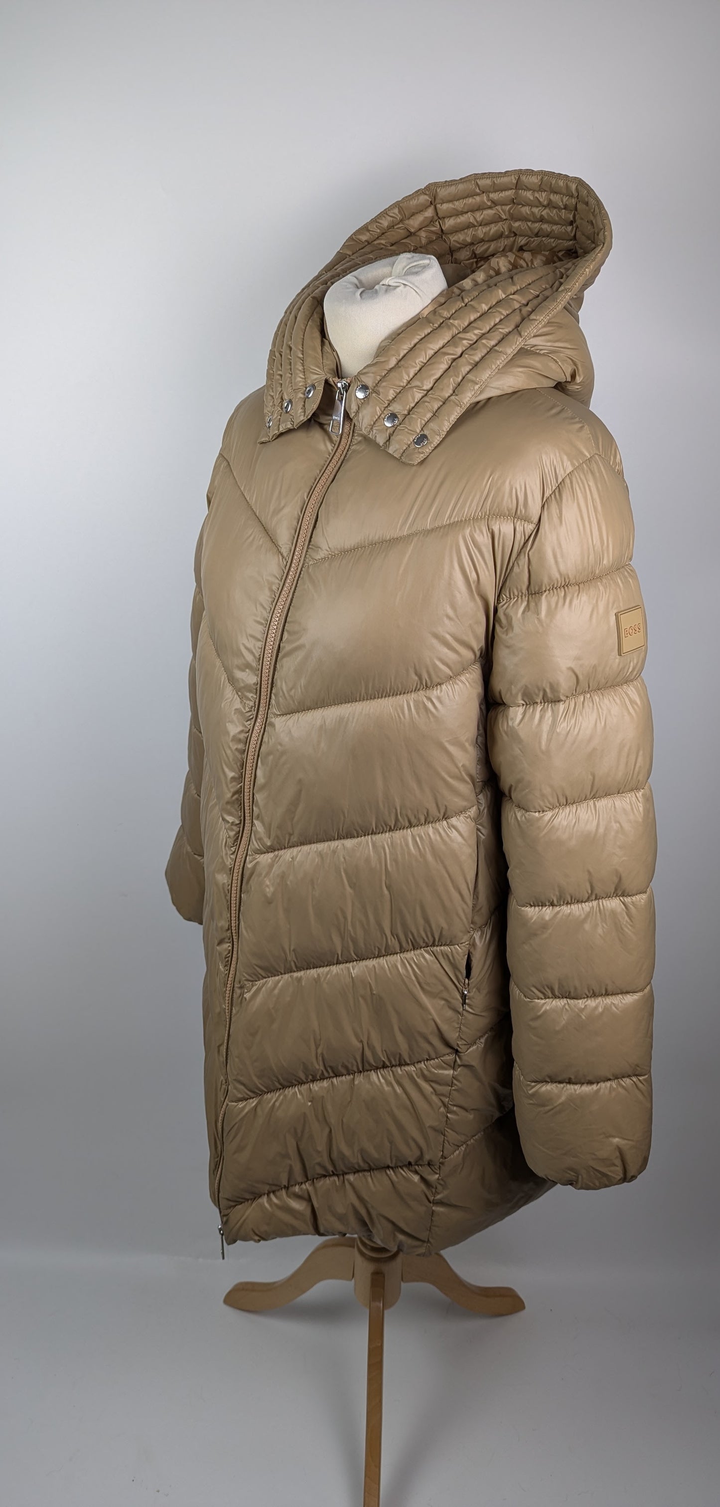 Boss Women's Petrana Medium Puffer Jacket - Brown / Gold
