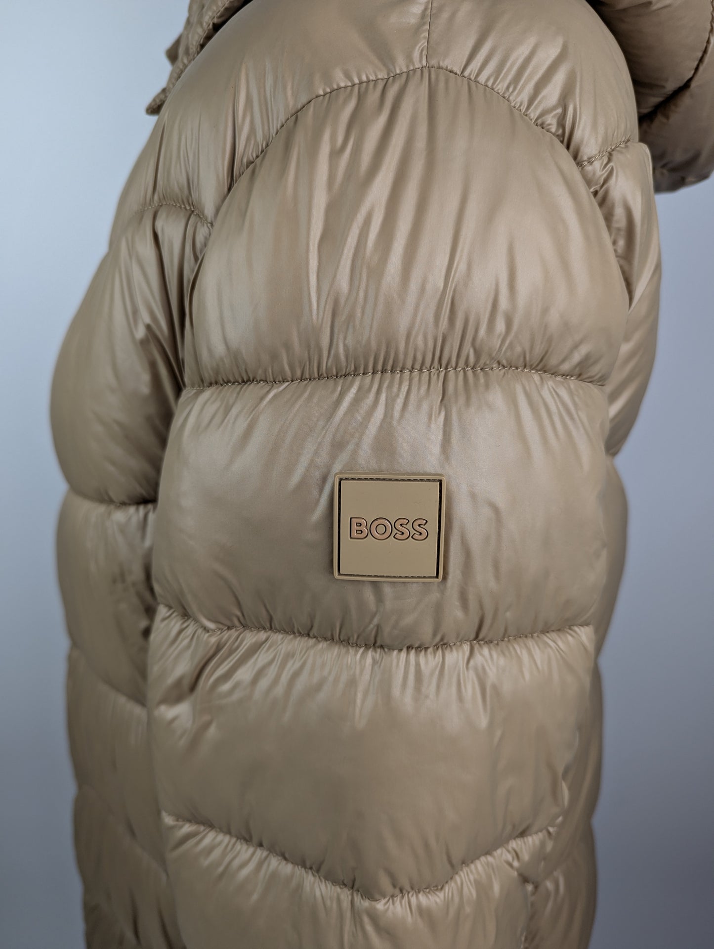 Boss Women's Petrana Medium Puffer Jacket - Brown / Gold