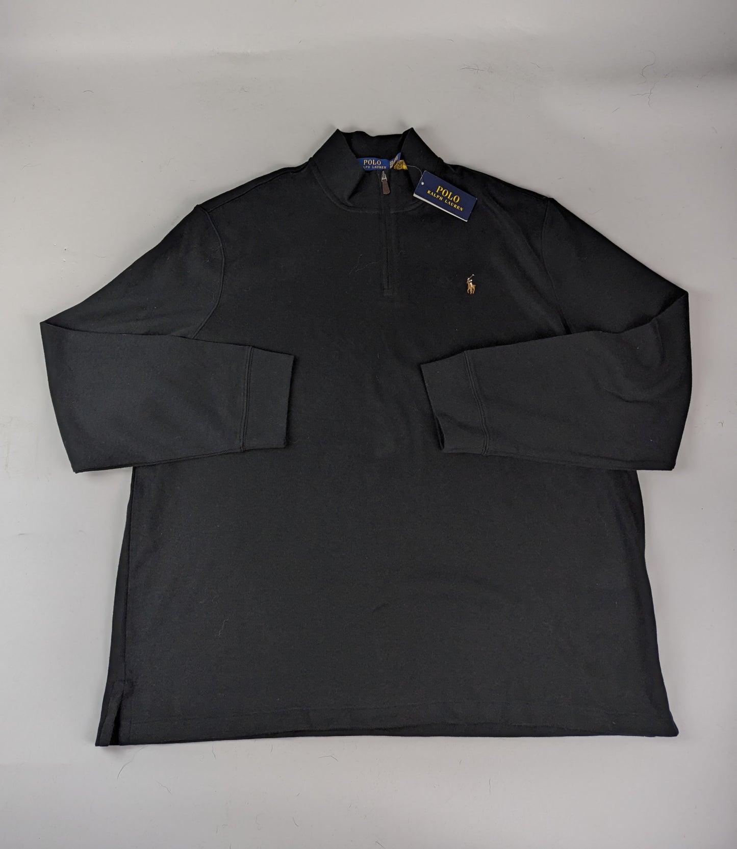 Polo Ralph Lauren Estate Fleece Quarter Zip Sweater - Black